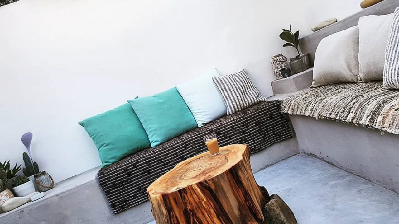 Location A exterior garden area